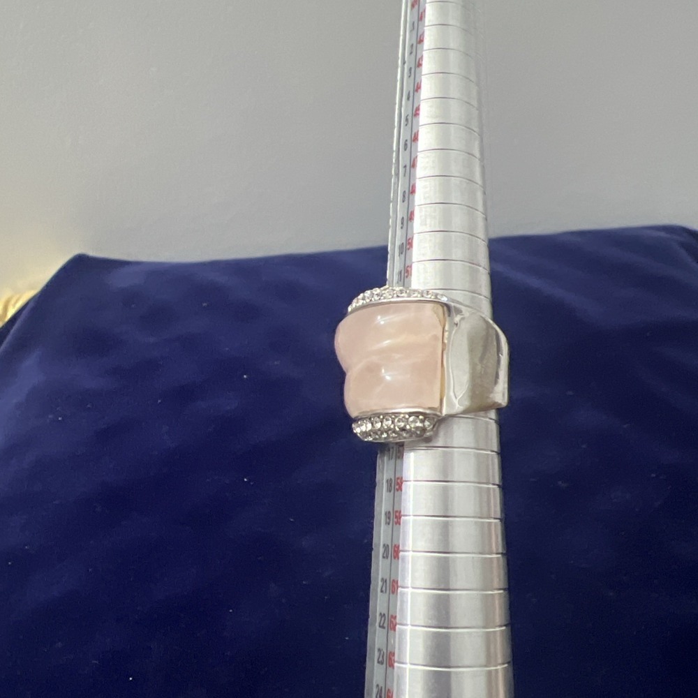 Camille Lucie Rings Pink Crystals Nickel free! Size 7 - Picture 9 of 11